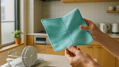 ふきんを8つ折りのまま面替えする方法｜開かずにめくるだけで迷わない